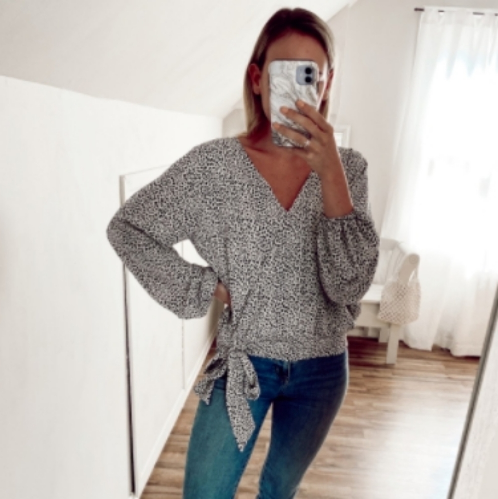 Six Fifty Micro Leopard Cross Over Top